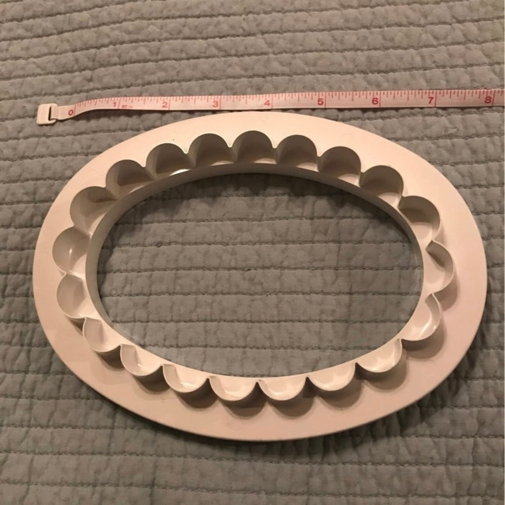 Oval Plaque for Fondant or Cookie Cutter